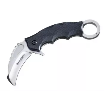 Boker Magnum Alpha Kilo skladací nôž 440A nerezová oceľ Drop-Point čepeľ G-10 rukoväť Linerlock
