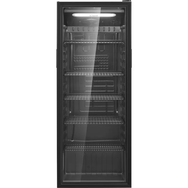 Bomann KSG 7292 chladnička so sklenenými dverami 143 cm biela