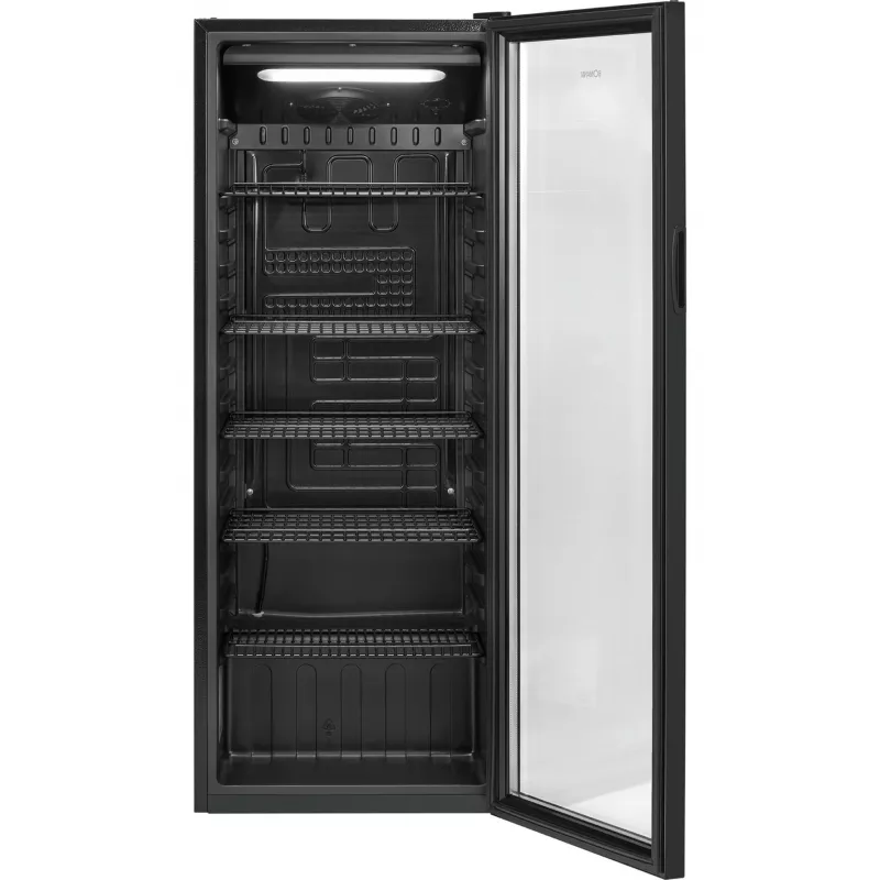 Bomann KSG 7292 chladnička so sklenenými dverami 143 cm biela
