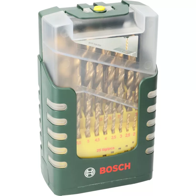 Bosch 2607017154 HSS špirálový vrták sada 25-dielna TiN povlak valcová stopka