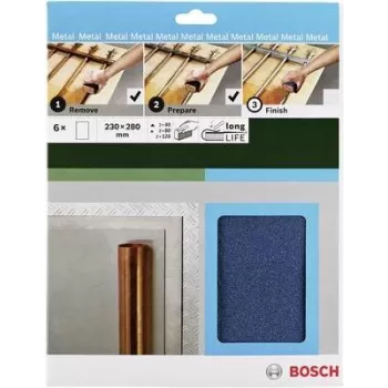 Bosch príslušenstvo 2609256C43 sada ručného brúsneho papiera, zrnitosť 40/80/120, 230 x 280 mm, 1 sada