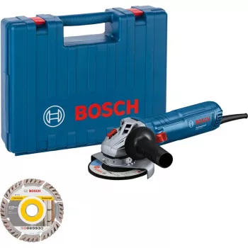 Bosch uhlová brúska GWS 12-125 Professional + diamantový rezací kotúč modrá 1.200 W (06013A6102)