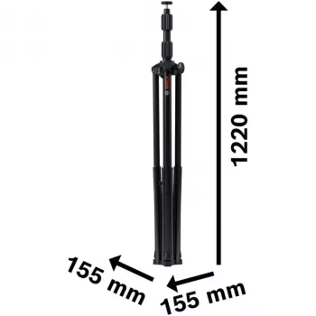 Bosch stavebný statív na svetlá GLT 300-40 Professional (čierny, 5/8 palcový závit M10) 06188000MT