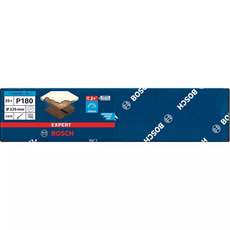 Bosch Expert C470 brúsny list, 225 mm, zrnitosť 180, balenie 25 ks pre sadrokartónové brúsky
