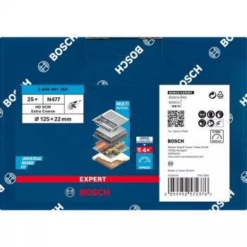 Bosch Expert HD SCM N477 brúsny kotúč Surface Conditioning, 125 mm, extra hrubý, pre nerez, neželezné kovy, oceľový plech, farbu na dreve