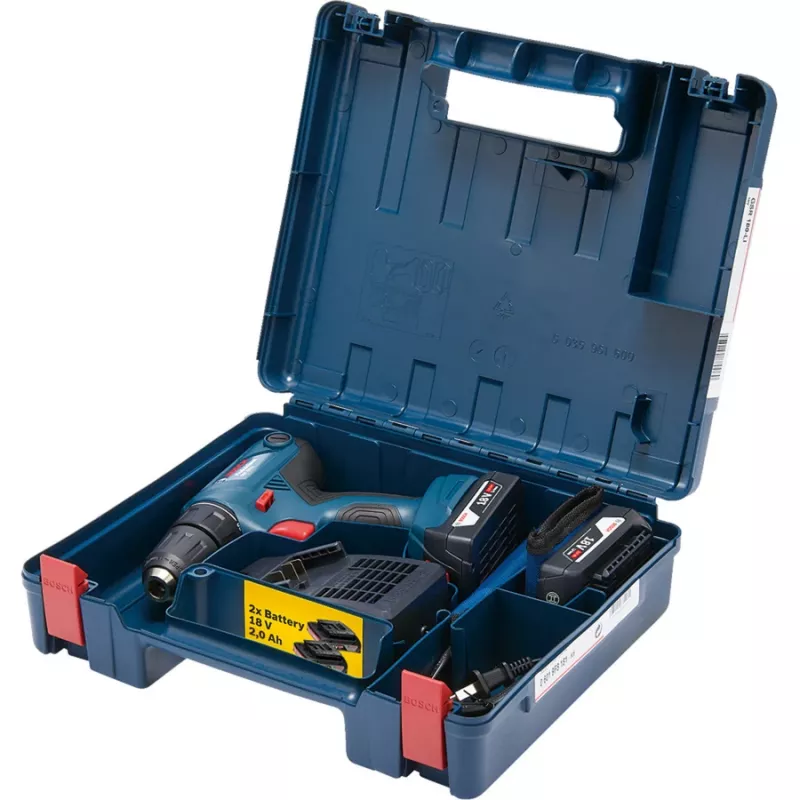 Bosch GSR 180 LI Professional akumulátorová vŕtačka-skrutkovač 18V 2x2,0Ah Li-Ion