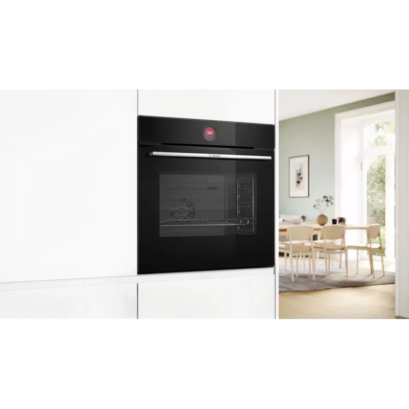 Bosch HBG7341B1 Series 8 vstavaná elektrická rúra, 71L, pyrolytické samočistenie, čierna, 60 cm