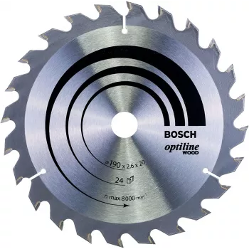 Bosch Optiline Wood kotúč píly na drevo 190mm x 30mm x 24T