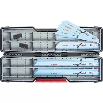 Bosch Power Tools sada listov na šabľovú pílu Flexible for Metal, 20 ks (v ToughBox)