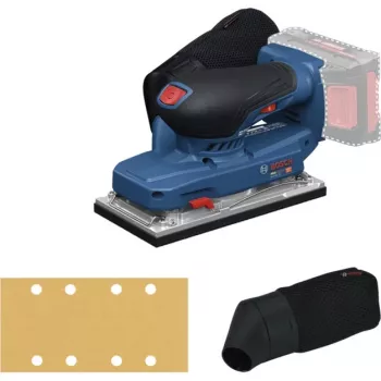 BOSCH POWERTOOLS akumulátorová excentrická brúska GSS 18V-18 Professional Solo, 18 V (modrá/čierna, bez batérie a nabíjačky, v L-BOXX)