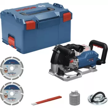BOSCH PowerTools akumulátorová drážkovacia fréza GNF 18V-40 Professional Solo, 18 Volt (modrá/čierna, bez batérie a nabíjačky, v L-BOXX)
