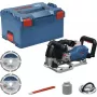BOSCH PowerTools akumulátorová drážkovacia fréza GNF 18V-40 Professional Solo, 18 Volt (modrá/čierna, bez batérie a nabíjačky, v L-BOXX)