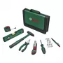 BOSCH Powertools univerzálna sada ručného náradia, 25-dielna (zelená, s taškou na náradie)