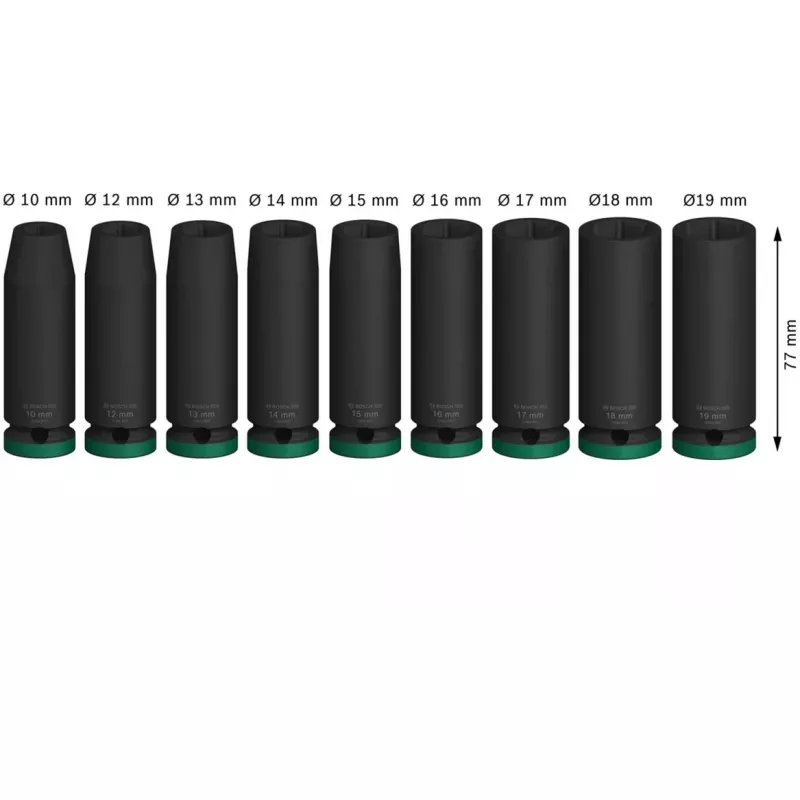 Bosch PRO Impact Socket Set 9-dielna 2608003040