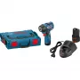 Bosch Professional GDS 12V-115 akumulátorový rázový uťahovač s 2x 3,0 Ah Li-Ion batériami, L-BOXX