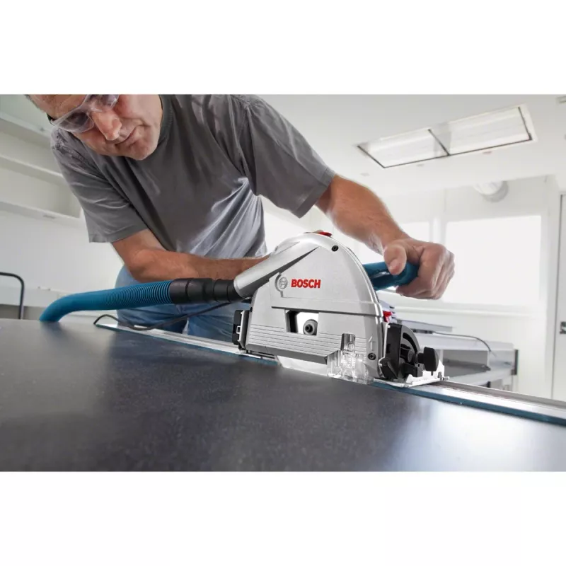 Bosch Professional GKT 55 GCE ponorná píla s vodiacou lištou FSN 1400, 1400 W, modrá, L-BOXX