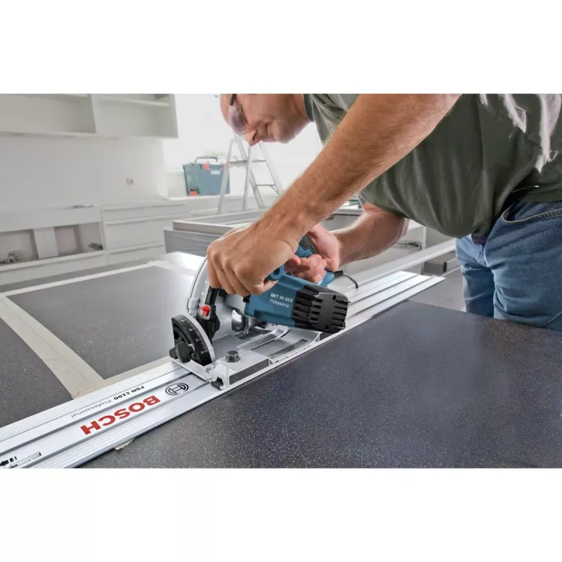 Bosch Professional GKT 55 GCE ponorná píla s vodiacou lištou FSN 1400, 1400 W, modrá, L-BOXX