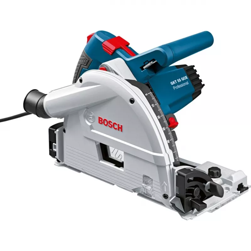 Bosch Professional GKT 55 GCE ponorná píla s vodiacou lištou FSN 1400, 1400 W, modrá, L-BOXX