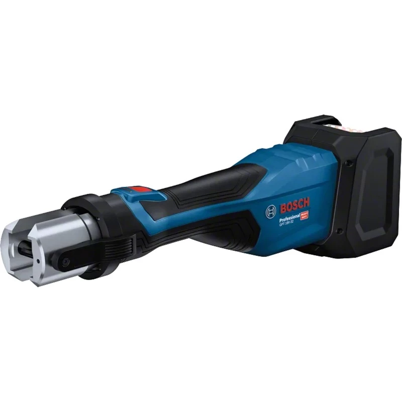 Bosch Professional GPT 18V-32 akumulátorový lisovací nástroj (Bare Tool, 3 štandardné SV lisovacie čeľuste, L-BOXX)