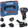 Bosch Professional GSR 12V-32 FC akumulátorový vŕtací skrutkovač 12V (modrá/čierna, prístroj bez batérie, 5 adaptérov, L-BOXX)