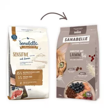 BOSCH Sanabelle Sensitive with Lamb - suché krmivo pre mačky - 2 kg