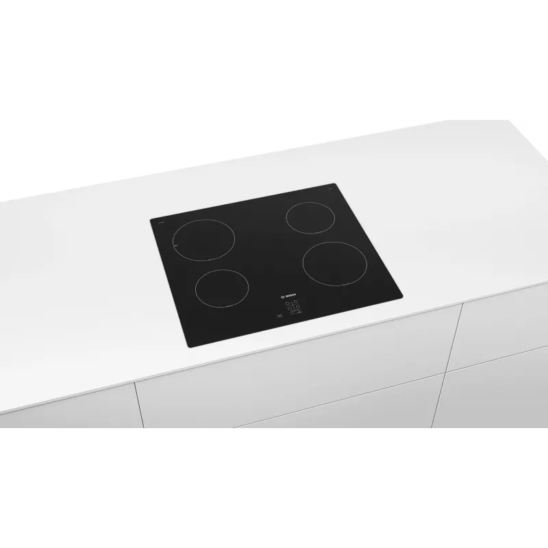 Bosch Serie 2 PUG61RAA5E 60 cm indukčná varná doska so 4 varnými zónami, TouchControl, PowerBoost, čierna