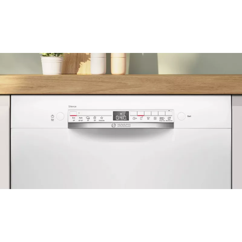 Bosch SMU2HTW08E vstavaná umývačka riadu, 60 cm, 13 súprav, 5 programov, energetická trieda C, AquaStop, biela
