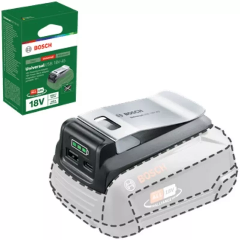 Bosch UniUSB 18V-15 nabíjačka pre 18V POWER FOR ALL batérie s USB-C konektorom (1600A02WS1)