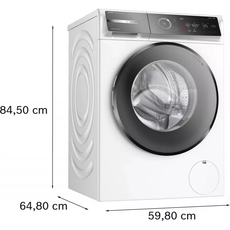 Bosch WGB266A0SN čelná práčka, 10 kg, 1600 ot/min, energetická trieda A, biela