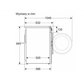 BOSCH WGG254ZGPL 9 kg práčka s plnením spredu s i-DOS a Home Connect