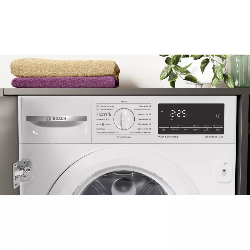 BOSCH WKD28490 Serie 6 vstavaná práčka so sušičkou (biela)