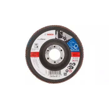 Bosch X571 Best for Metal lamelový brúsny kotúč, 115 mm x 22,23 mm, zirkónový korund, zrnitosť 40, kužeľový, 80 m/s, 13 300 ot/min, pre oceľ a nerezovú oceľ 2608607336