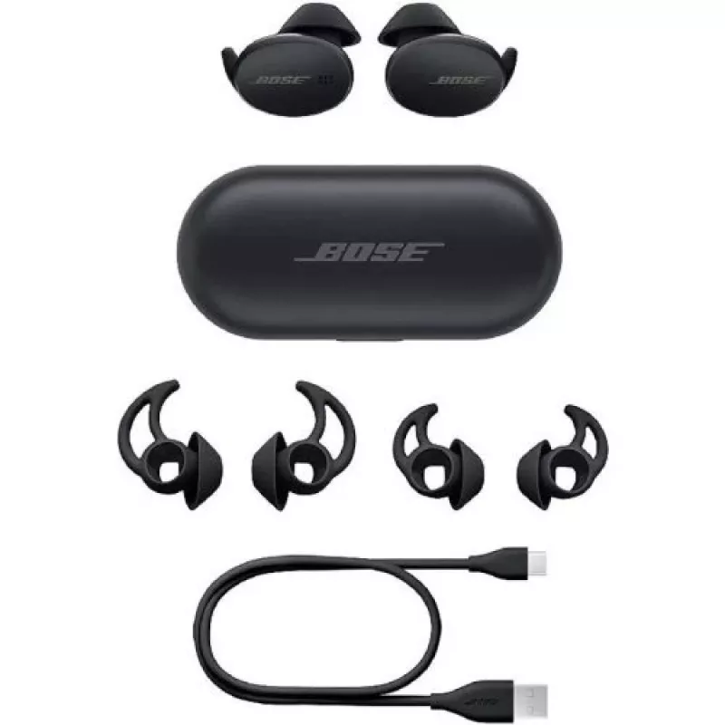 Bose Sport Earbuds True Wireless Bluetooth in-ear slúchadlá s mikrofónom - čierne