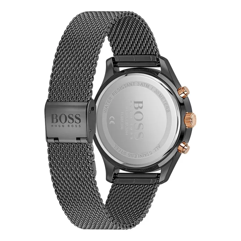BOSS Hero pánske quartz chronografové hodinky 1513811 42 mm nehrdzavejúca oceľ modrý ciferník