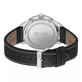 BOSS pánske Grand Prix chronograf hodinky 1513898 44mm čierny ciferník kožený remienok
