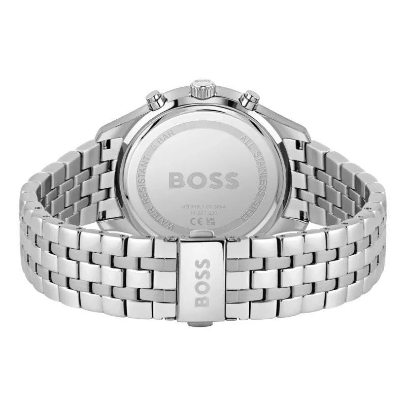 BOSS pánske Skymaster chronograph hodinky 1513975 42mm nerezová oceľ modrý ciferník