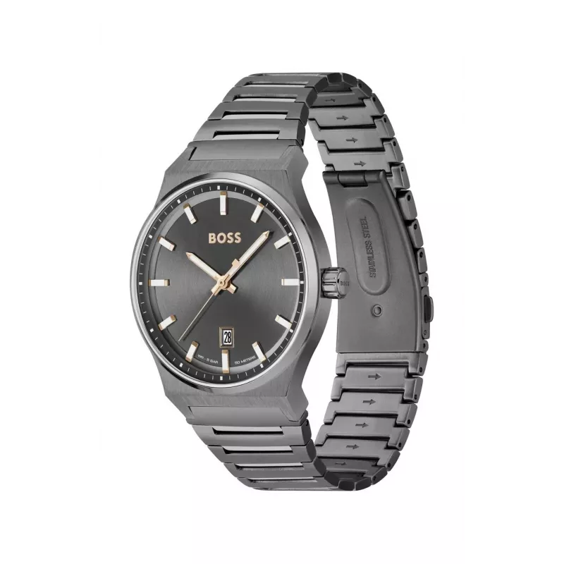 BOSS pánske hodinky Skymaster Chronograph 1514078 41mm modrý ciferník oceľ