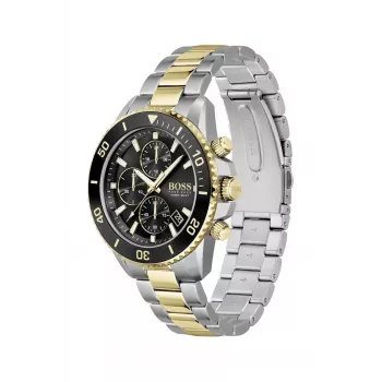 BOSS pánske hodinky 1513908 45mm oceľ modrý ciferník chronograph