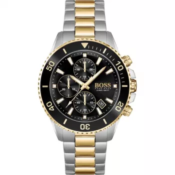 BOSS pánske hodinky 1513908 45mm oceľ modrý ciferník chronograph