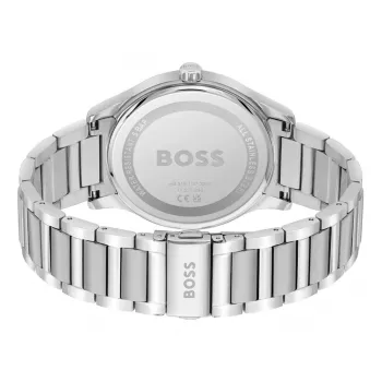 BOSS pánske hodinky 1513979 Pilot Edition 43mm modrý ciferník hnedá koža