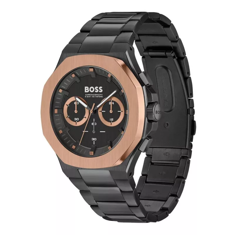 BOSS pánske hodinky 1514090 45mm nerezová oceľ chronograf