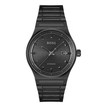 BOSS pánske hodinky 1514120 Skymaster 40 mm modrý ciferník hnedý kožený remienok
