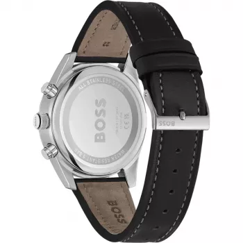 BOSS pánske hodinky 1514147 44mm nerezová oceľ modrý ciferník chronograph