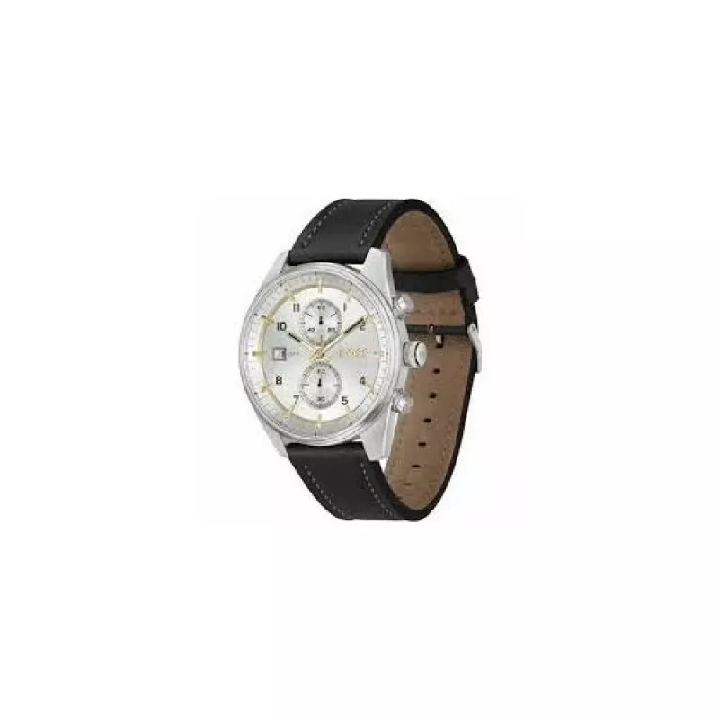 BOSS pánske hodinky 1514147 44mm nerezová oceľ modrý ciferník chronograph