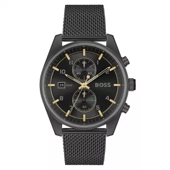 BOSS pánske hodinky 1514150 (44mm) - modrý ciferník, nehrdzavejúca oceľ