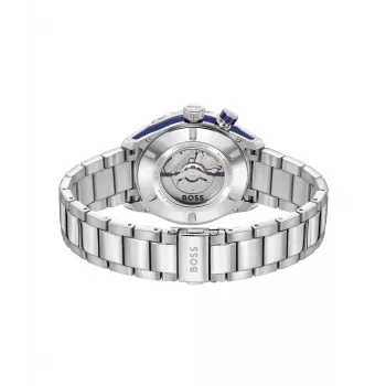 BOSS pánske hodinky 1514177 42mm nehrdzavejúca oceľ modrý ciferník chronograf