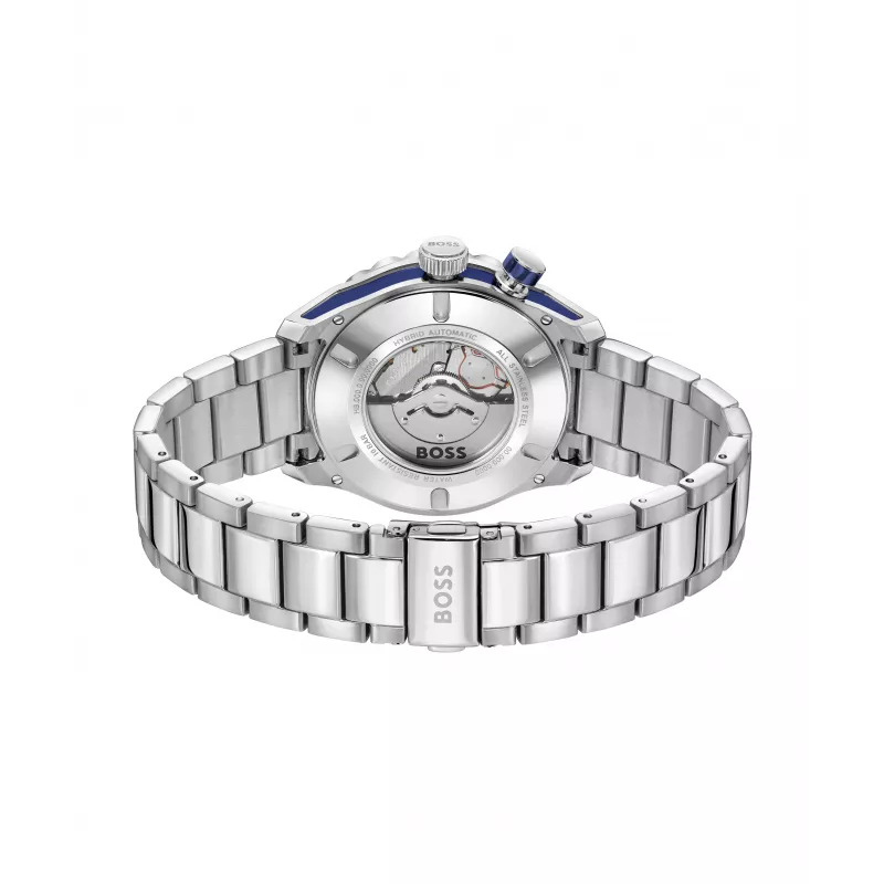 BOSS pánske hodinky 1514177 42mm nehrdzavejúca oceľ modrý ciferník chronograf