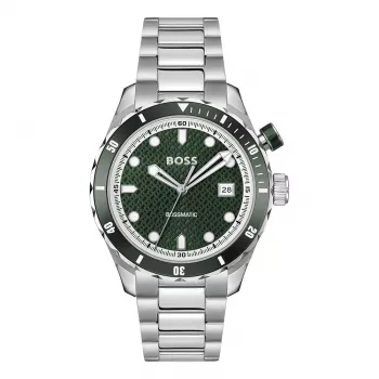 BOSS pánske hodinky 1514178 42mm nerezová oceľ modrý ciferník chronograf