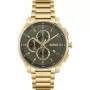 BOSS pánske hodinky 1514190 44mm modrý ciferník hnedý kožený remienok chronograph quartz