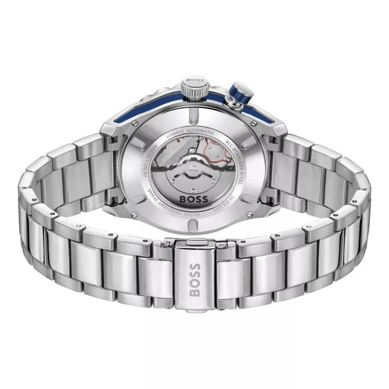 BOSS pánske hodinky 1514212 42mm nerez oceľ modrý ciferník chronograf